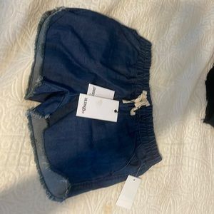 hudson kids pull on jogger jean shorts kids Large